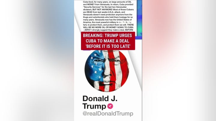 As Trump urges deal, Cuban president warns that the country will defend itself ‘to the last drop of blood’