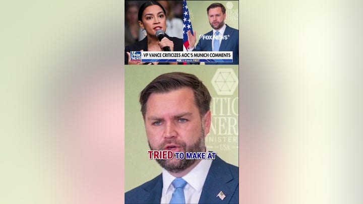 AOC blames critics, Trump after Munich hiccup backlash